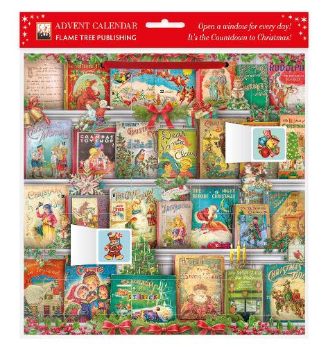 Christmas Bookshelf Advent Calendar (with stickers)