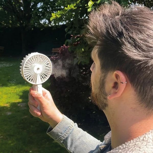 Rechargeable Mist Fan White
