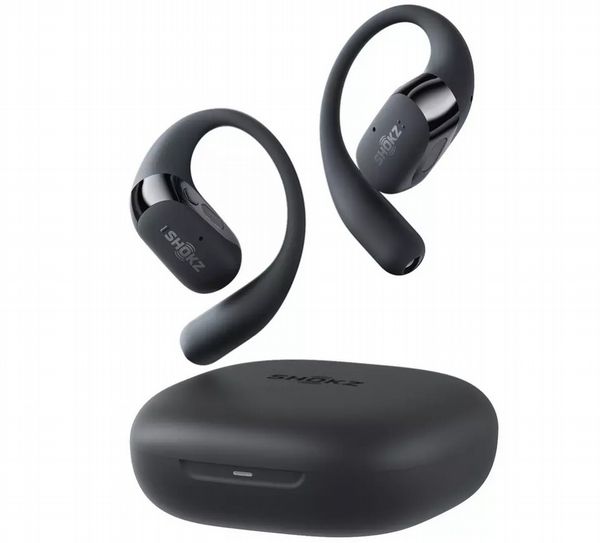 Shokz OpenFit 2+ Black Open-ear true wireless headphones with Dolby Audio